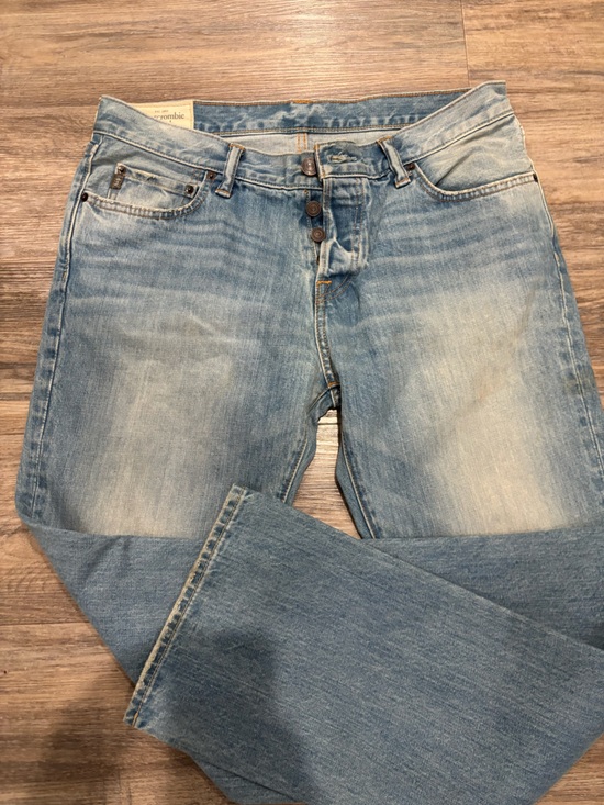 Abercrombie & Fitch Other - VTG 90s Abercrombie & Fitch Jeans Men 34x32 Blue Straight Distressed